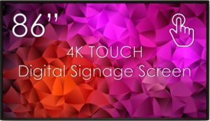 86″ Ultra HD 4K Multi-Touch Display Rental